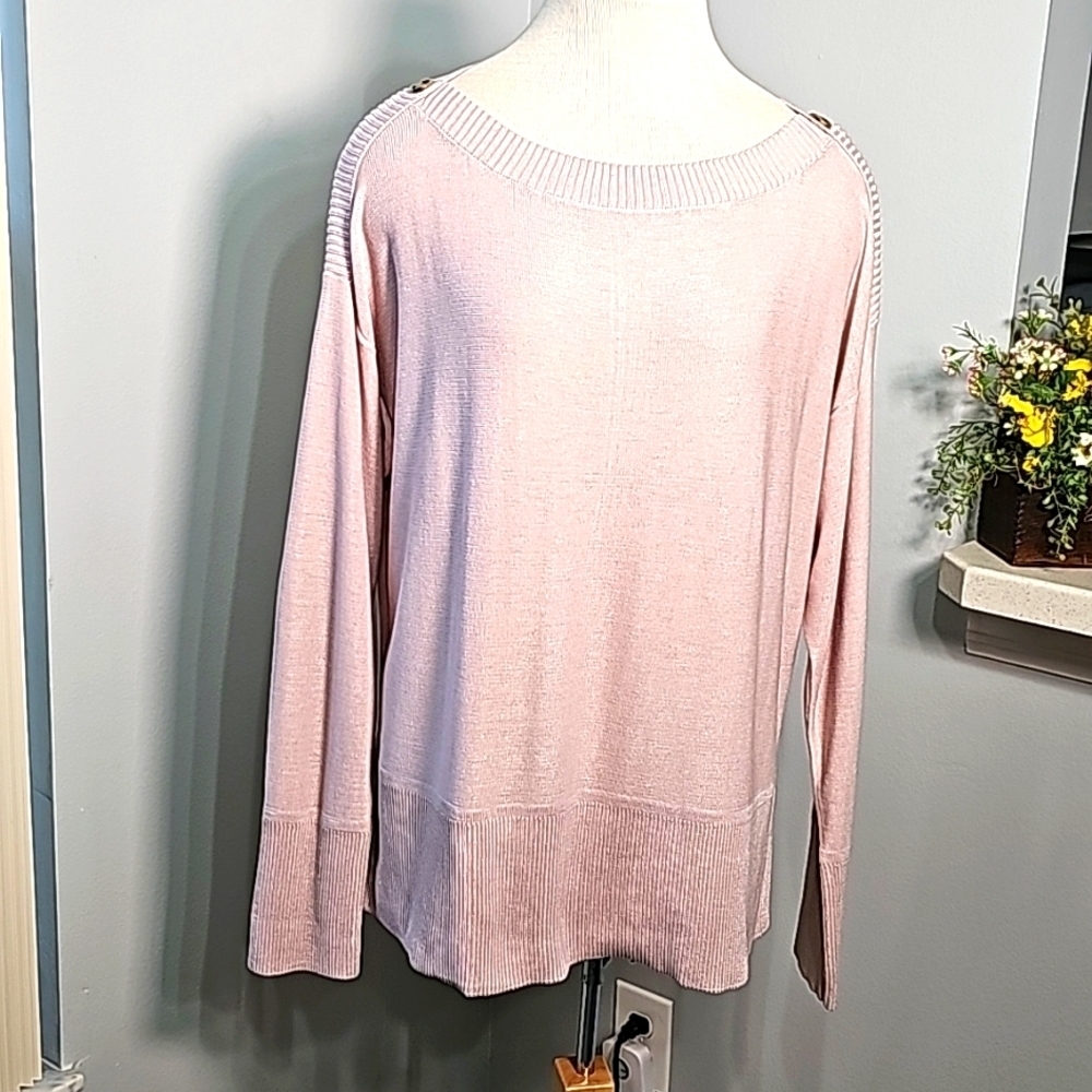 VERE Ami light pink, lightweight sweater.  Size XL. Boat‎ neck.